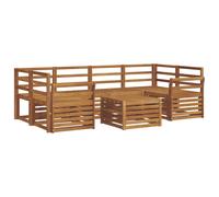 Outdoor Sofa Set 7 pcs Solid Acacia Wood Sectional Garden Furniture vidaXL