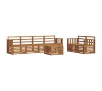 Outdoor Sofa Set 7 pcs Solid Acacia Wood Sectional Garden Furniture vidaXL