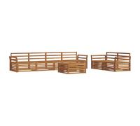 Outdoor Sofa Set 7 pcs Solid Acacia Wood vidaXL