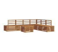 Outdoor Sofa Set 7 Piece Sectional Garden Furniture Terrace Seating vidaXL