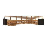 Outdoor Sofa Set 8 pcs Sectional Garden Furniture Terrace Seating Patio vidaXL