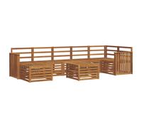 vidaXL Sofa Sets 8 pcs Natural Solid Acacia Wood
