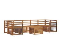 Outdoor Sofa Set 8 pcs Solid Acacia Wood Sectional Garden Furniture vidaXL