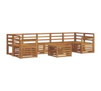 Outdoor Sofa Set 8 pcs Solid Acacia Wood Sectional Garden Furniture vidaXL