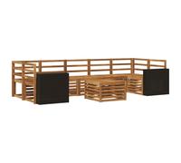 Outdoor Sofa Set 8 pcs Solid Acacia Wood Sectional Garden Furniture vidaXL