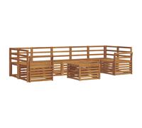 Outdoor Sofa Set 8 pcs Solid Acacia Wood Sectional Garden Furniture vidaXL