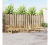 Outdoor Sofa Set 8 pcs White