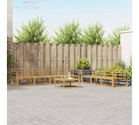 Outdoor Sofa Set 8 pcs White