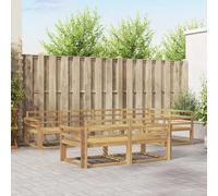 Outdoor Sofa Set 8 pcs White 329 x 170.5 x 73 cm