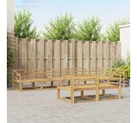 Outdoor Sofa Set 8 pcs White 404 x 166.5 x 73 cm