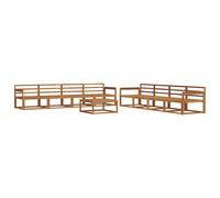 Outdoor Sofa Set 9 pcs Garden Furniture Patio Seating Backyard Modular vidaXL