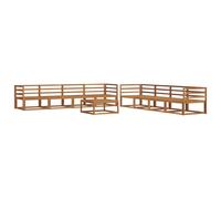 Outdoor Sofa Set 9 pcs Garden Furniture Patio Seating Backyard Modular vidaXL