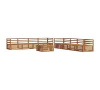 Outdoor Sofa Set 9 pcs vidaXL