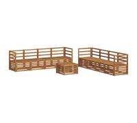 Outdoor Sofa Set 9 pcs vidaXL