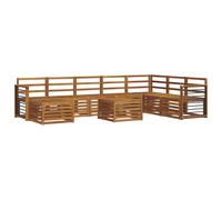 vidaXL Sofa Sets Natural Solid Acacia Wood
