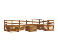 vidaXL Sofa Sets Natural Solid Acacia Wood