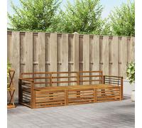 vidaXL Outdoor Sofa Set 3 pcs Natural Solid Acacia Wood