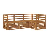 vidaXL Sofa Sets 4 pcs Natural Solid Acacia Wood