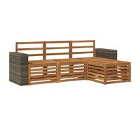 Outdoor Sofa Set with Cushion 4 pcs Sectional Garden Furniture Modern vidaXL