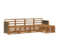 vidaXL Outdoor Sofa Set 5 pcs Natural