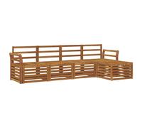 vidaXL Sofa Sets 5 pcs Natural Solid Acacia Wood