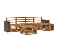 Outdoor Sofa Set with Cushion 6 pcs Sectional Garden Furniture Modern vidaXL