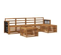 vidaXL Outdoor Sofa Set 6 pcs Natural