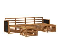 vidaXL Outdoor Sofa Set 6 pcs Natural