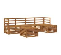 vidaXL Sofa Sets 6 pcs Natural Solid Acacia Wood