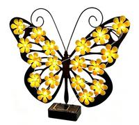 Outdoor Solar Butterfly Light - Waterproof LED Wall Lantern, Cute Decorative Ambient Landscape, Garden Fence Porch Hanging Art, for Yard Terrace Courtyard Pathway Balcony Park