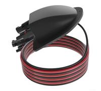Outdoor Solar Cable Entry Gland 10 AWG - IP67 Waterproof Junction Box for PV for System Wiring - Secure Lock Design with Pure Copper Core 3 Metres