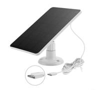 Outdoor Solar Charger, 4W Solar Panel Charger for Blink Camera Outdoor Security System with 9.84ft Cable Adjustable Mount Weatherproof Design(C White)