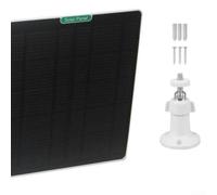 Outdoor Solar Charger for Ring Video Doorbell 3 Plus 4 Pro - High Efficiency 5W Panel with Type-C USB Adapter Weather Resistant Security Cameras Power Solution 3 Metre Cord