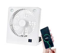 Outdoor Solar Fans, Portable Fan with Solar Panel, Rechargeable Silent Fan 3 Speeds Foldable for Home Camping Travel Cooling Accessories
