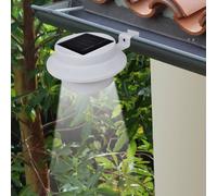 vidaXL Outdoor Solar Lamp Set 6 pcs White Garden Fence Light Gutter Light