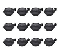 vidaXL Outdoor Solar Fence Lamps 12 pcs LED White, White