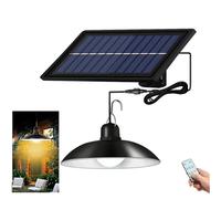 Outdoor Solar Lamp Solar Pendant Light Ip65 Waterproof Garden Hanging Lamp With 1 Lamps And Remote Control