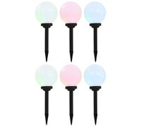 Outdoor Solar Lamps Garden Patio Path Solar Light LED Spherical RGB vidaXL [EEK: A]