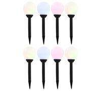 Outdoor Solar Lamps Garden Patio Path Solar Light LED Spherical RGB vidaXL