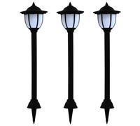 Outdoor Solar Lamps Weather Resistance Garden Solar Lights LED Black vidaXL