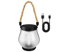 Outdoor Solar Lantern, Solar Storm Lamp, Garden, Led Storm Retro Camping with Flame Effect LED Outdoor Waterproof for Garden Porch Party