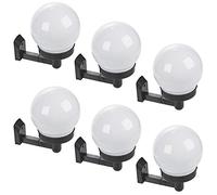 Outdoor Solar LED Lights Wall Lamps Waterproof Garden Set 2,4,6,8,10 (White, 6 Lights)
