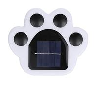 Outdoor Solar Lights, Automatic 7 Color Changing Solar Paw Print Lights, Rechargeable Paw Print Solar Garden Lights Outdoor Waterproof Led Garden Lights Beautiful Solar Powered Outdoor Decor(4 Packs)