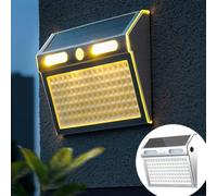 Outdoor Solar Lights, Smart Motion Detection Solar Light Wide Angle Solar Powered Lights 112 LEDs For Adjustable Brightness (Warm light)