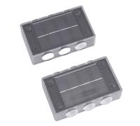 Outdoor Solar Lights, Solar Lights 2 Pieces of Compact Energy Savings for The Rear Patio (Warm Light)