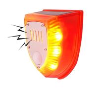 Outdoor Solar Motion Sensor Alarm,Strobe Light Motion Sensor Noise Maker Remote &129dB Loud Alarm,good For Home,Yard,Barn,Say Goodbye To Intruders