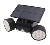 Outdoor Solar Motion Sensor Light, Heat Dissipation Wireless Design Double Head Solar Light for Patio for Yard