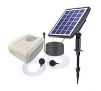 Outdoor Solar Oxygen Pump, 3W Solar Fish Pond Aerator, With USB Charging Port 14 Hours Working Time, For Household Fish Ponds And Outdoor Fishing (White 3W 2600)