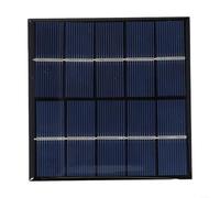 Outdoor Solar Panel 3W 5V Polycrystalline Silicon Portable Fast Charger for Low Power Devices and Small Solar Systems, Black