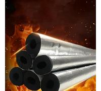 Outdoor Solar Pipe Insulation,Antifreeze Flame-Retardant Waterproof Self-Adhesive Insulation Pipe,ID 22/25/27/34/43/48/60/76/89/108/110/114/133/159mm Foam Tubing (27x30mm/1.1x1.2in)